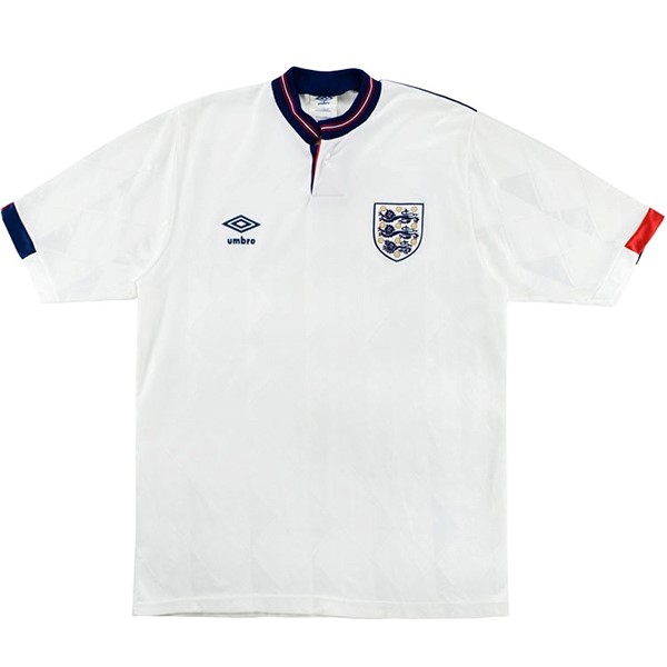 Camiseta Inglaterra 1ª Retro 1989 Blanco